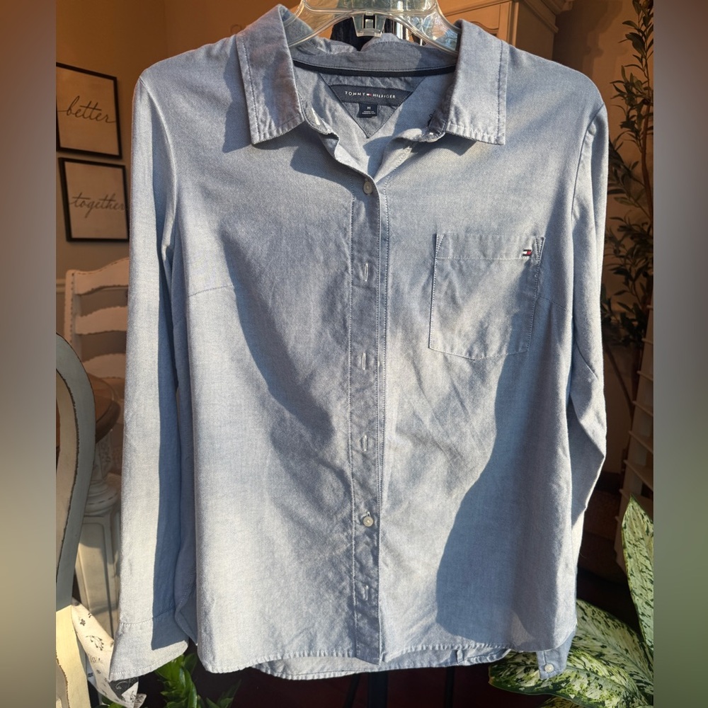 Tommy Hilfiger Light Blue Button-Up Shirt
